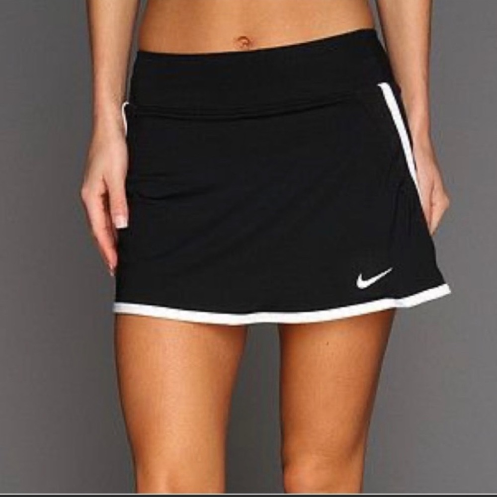 Nike Power Tennis Skirt Skort Black White